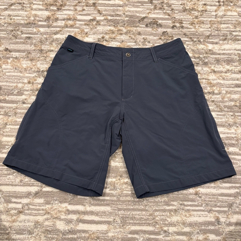 KUHL Grey Renegade Shorts Men’s 38 Stretch Comfort Cargo Multi Pocket Hike $79